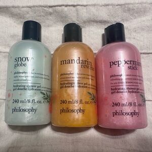 Philosophy 8 oz holiday shower set bundle of 3
